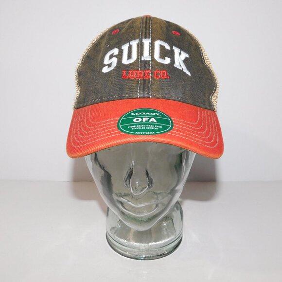 Suick  Muskie Pike  Lures Legacy OFA Adjustable Trucker Hat Cap NEW unused - Picture 2 of 11